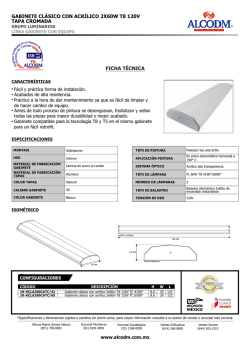 Gabinete Clasico con Acrilico 2x60w T8 120V TC