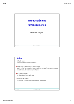 Introducci&oacute;n a la farmacocin&eacute;tica