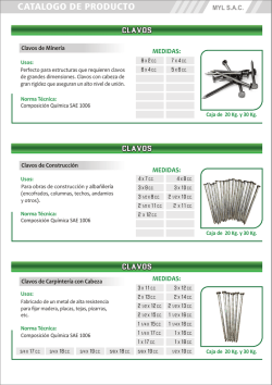 catalogo separados.cdr - F&aacute;brica de Alambres y Clavos Myl SAC