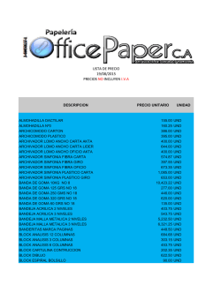 lista de precio 19/08/2015 precios no incluyen iva