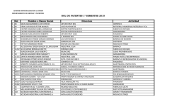 Nombre o Razon Social Direccion Actividad Rol ROL DE