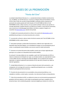 (BASES DE LA PROMOCI&Oacute;N fiesta de cine DM)