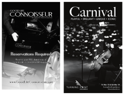Carnival Program Reader - Turning Point Ensemble