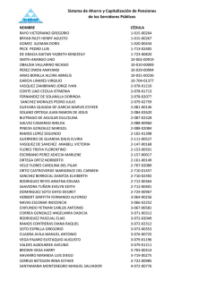 Listado 39 - Sistema de Ahorro y Capitalizaci&oacute;n de Pensiones de