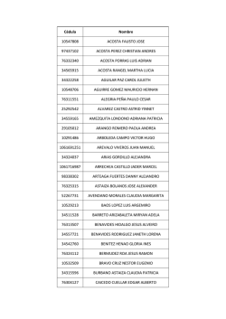 C&eacute;dula Nombre 10547808 ACOSTA FAUSTO JOSE 97437102