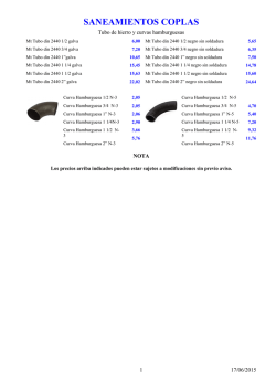 Tuber&iacute;as de hierro - saneamientos coplas
