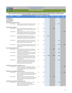 PRECIOS DE MERCADO - Secretar&iacute;a de Obra P&uacute;blica del Estado