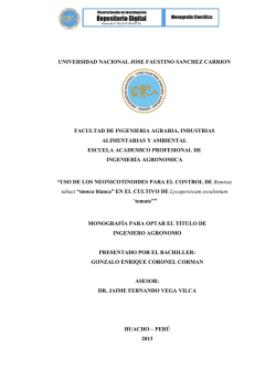 USO DE LOS NEON EL CONTROL DE Bemisia