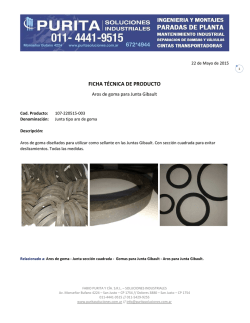 Aro de goma p/Junta Gibault