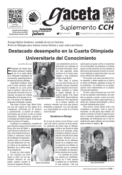 Destacado desempe&ntilde;o en la Cuarta Olimpiada Universitaria del