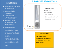 GR-TL029 TUBO 36W GYG