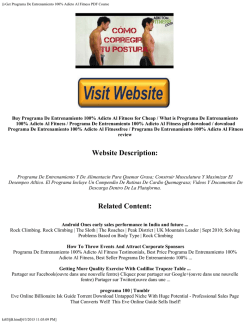 Get Programa De Entrenamiento 100% Adicto Al Fitness PDF Course