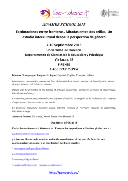 GENDERCIT SummerSchool_2015_CALL FOR PAPER