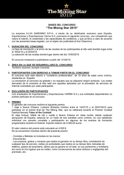 &ldquo;The Mixing Star 2015&rdquo;