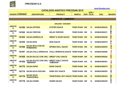 FRICODAN S.A. CAT&Aacute;LOGO ASI&Aacute;TICO FRICODAN 2015