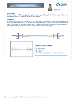 CONOS PARA BARRA HILO RAPIDO 17 mm.
