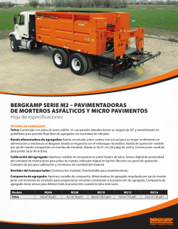 Hoja de especificaciones del M2