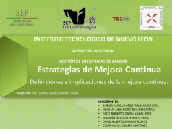 La Mejora continua