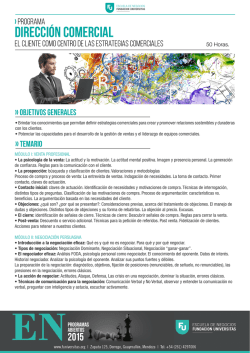 DIRECCI&Oacute;N COMERCIAL