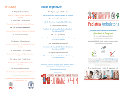 Pres&iacute;dium: Comit&eacute; Organizador: - Instituto Nacional de Pediatr&iacute;a