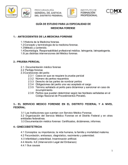 gu&iacute;a de estudio para la especialidad de medicina forense