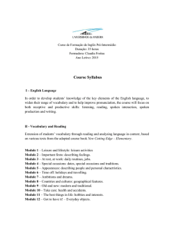Course Syllabus