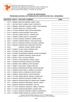 ING. En Construccion Civil - Estudiantes