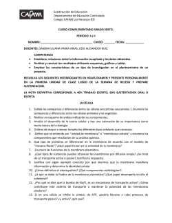 CURSO COMPLEMENTARO BIOLOGIA SEXTO