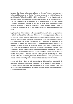 Fernando D&iacute;az Orueta es Licenciado y Doctor en