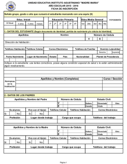 Curso / Secci&oacute;n Apellidos y Nombre (Completos)