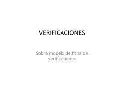VERIFICACIONES Encendido electr&oacute;nico
