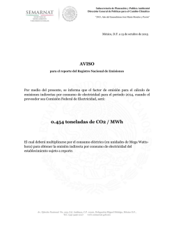 0.454 toneladas de CO2 / MWh