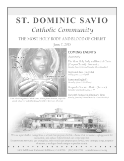 June 7, 2015 - St. Dominic Savio Church