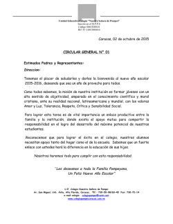 Circular 1 - colegio nuestra se&ntilde;ora de pompei