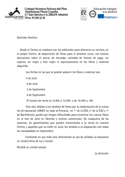 Primero - Salesianas Plaza Castilla