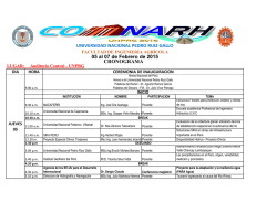 05 al 07 de Febrero de 2015 UNIVERSIDAD NACIONAL