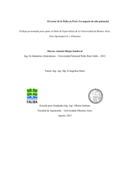 El sector de la Palta en Peru. Un negocio de alto potencial