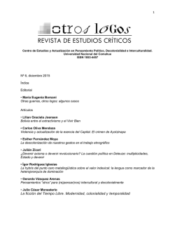 La ficci&oacute;n del Tiempo Libre. Modernidad, colonialidad y