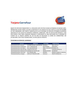 estaciones de servicios adheridas