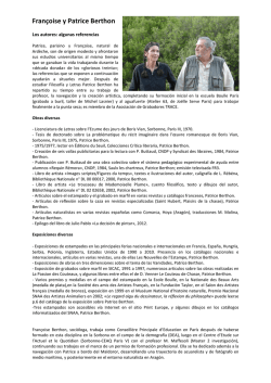 Fran&ccedil;oise y Patrice Berthon