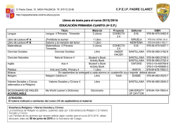 4&ordm; EP - CEIP Padre Claret