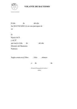 Bautismo-Volante de Bautismo