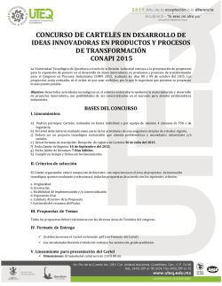 Descarga la Convocatoria