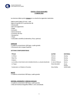 I Medio - Liceo Madre Cecilia Lazzeri