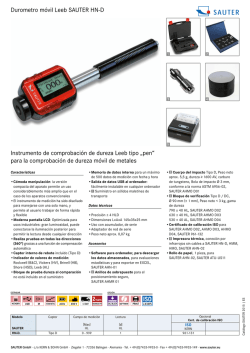 para la comprobaci&oacute;n de dureza m&oacute;