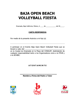 BAJA OPEN BEACH VOLLEYBALL FIESTA