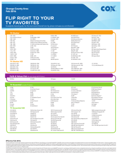 FLIP RIGHT TO YOUR TV FAVORITES