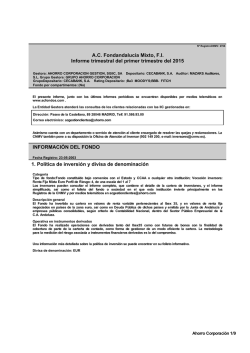 1. Pol&iacute;tica de inversi&oacute;n y divisa de denominaci&oacute;n A.C.