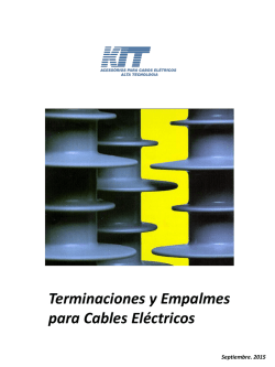 Terminaciones y Empalmes para Cables El&eacute;ctricos