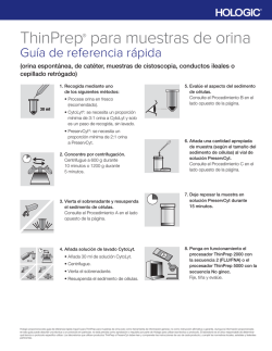 ThinPrep&reg; para muestras de orina
